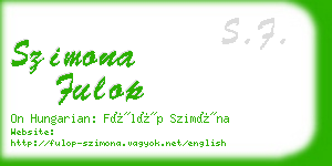 szimona fulop business card